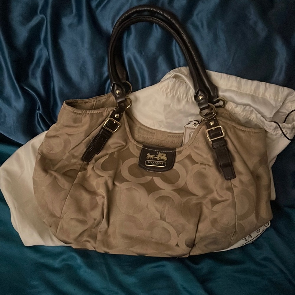 Coach Madison Shoulder Bag with Coach Dust Bag